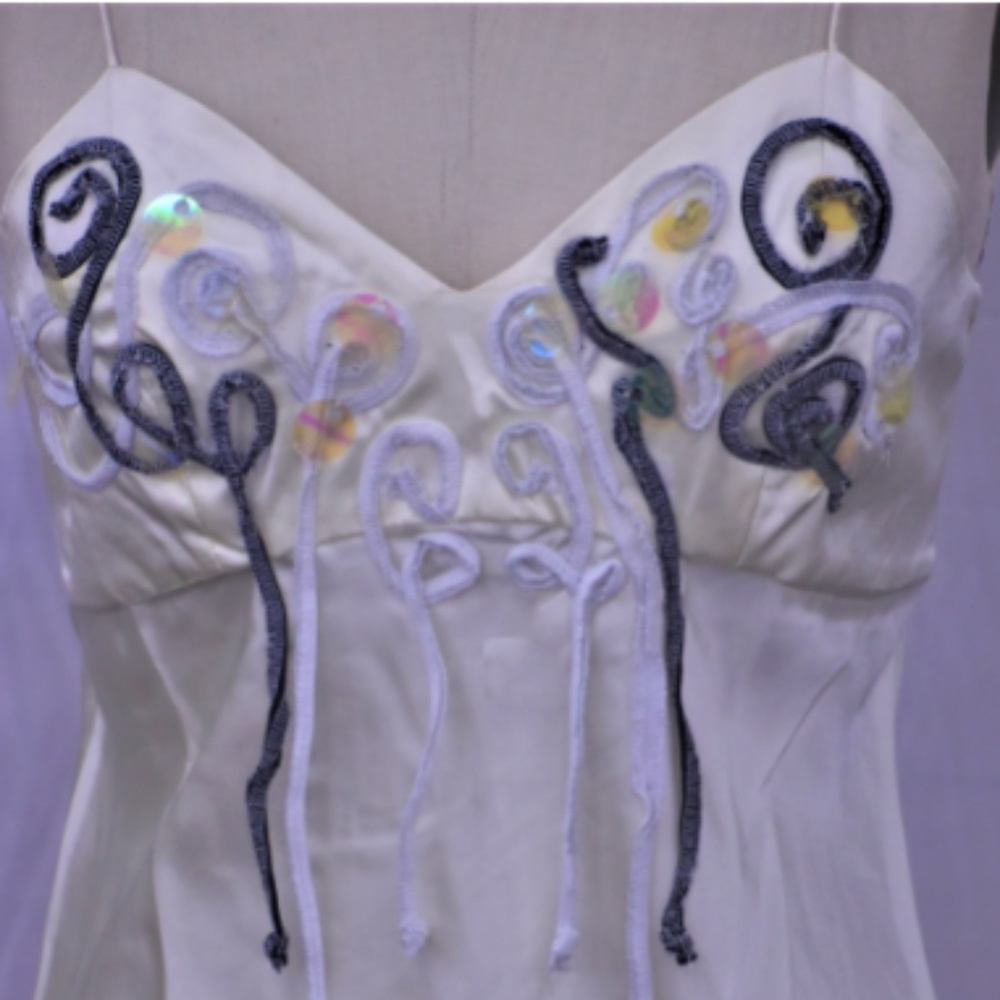 Ivory White Satin Lingerie Nightwear